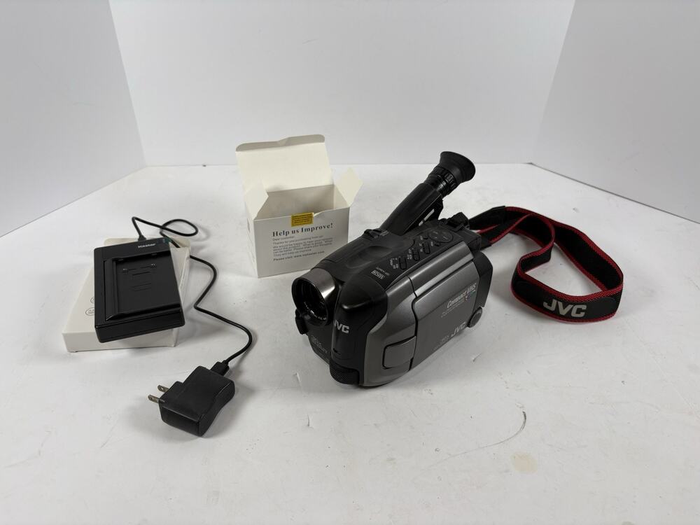 JVC GR-AXM70U Compact VHS-C Camcorder Charger Flip Screen Doesn't Work